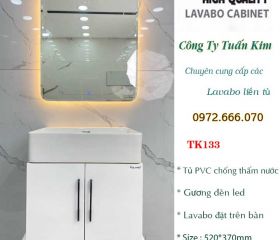 Bộ Tủ lavabo bằng nhựa PVC TK133